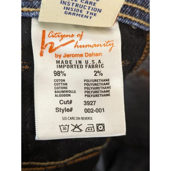 Citizens of Humanity Jeans Denim Ingrid Low Rise Flare Y2K Designer Blue Size 29 - Picture 11 of 15